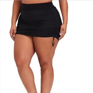 Torrid Black Drawstring Side High Waist Board Skirt 6X